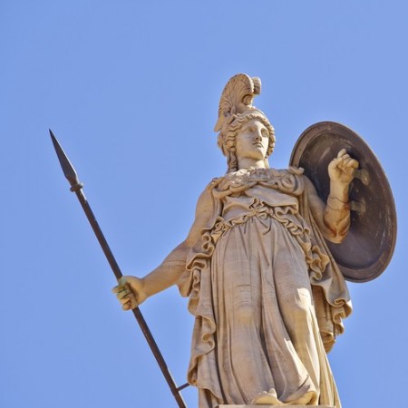 Deusa grega Atena. Foto: Dimitrios / Shutterstock.com