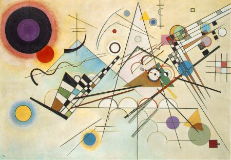 Composição 8, uma das obras de Kandinsky (1923). 