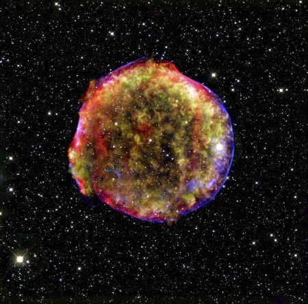 Supernova de Tycho (SN 1572). Foto: NASA