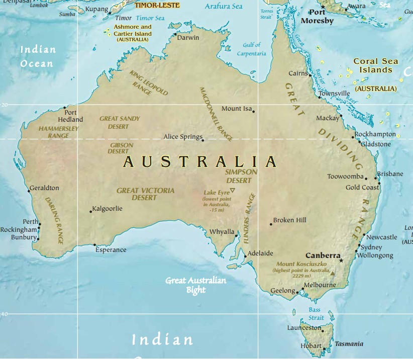 Ilustracion De Australia Mapa Frontera Del Esquema Sobre La Ilustracion ...