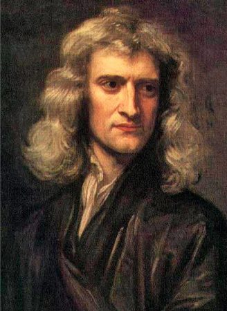 Isaac Newton. Pintura de Gottfried Kneller (1689).