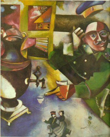 "O soldado bebe", obra de Marc Chagall (1912).