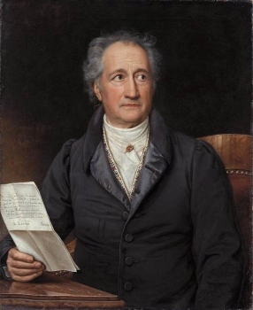 Goethe. Pintura de Joseph Karl Stieler, 1828.