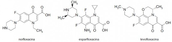 norfloxacina esparfloxacina levofloxacina