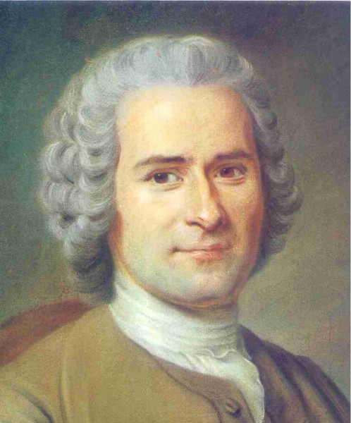 Jean Jacques Rousseau, um dos principais filósofos do Iluminismo. Pintura de Maurice Quentin de La Tour.