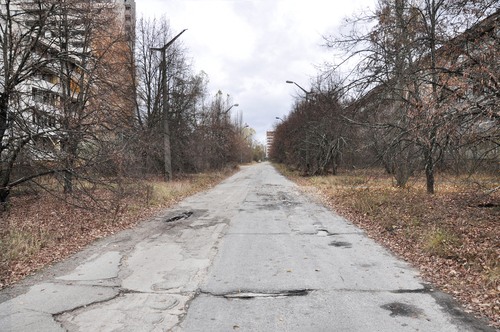 Rua deserta em Pripyat. Foto: BPTU / Shutterstock.com