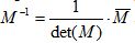 formula matriz inversa