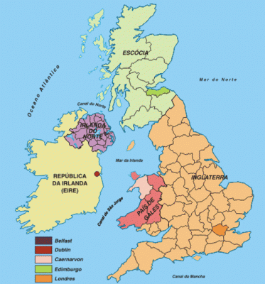 mapa irlanda