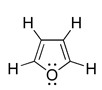 Figura 2. Ligações químicas na molécula do furano.