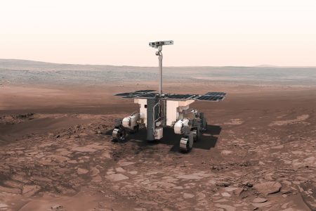 Ilustração do rover da Exomars. Fonte: ESA/NASA.