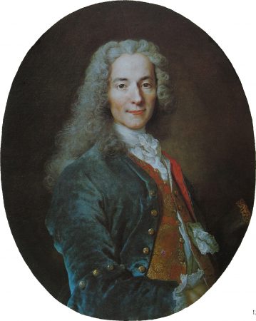 François-Marie Arouet, conhecido como Voltaire. Obra de Nicolas de Largillière, 1724. 