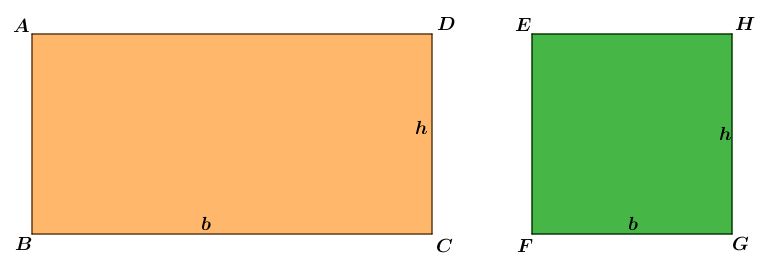 Área - Como calcular a área do quadrado e do retângulo? 