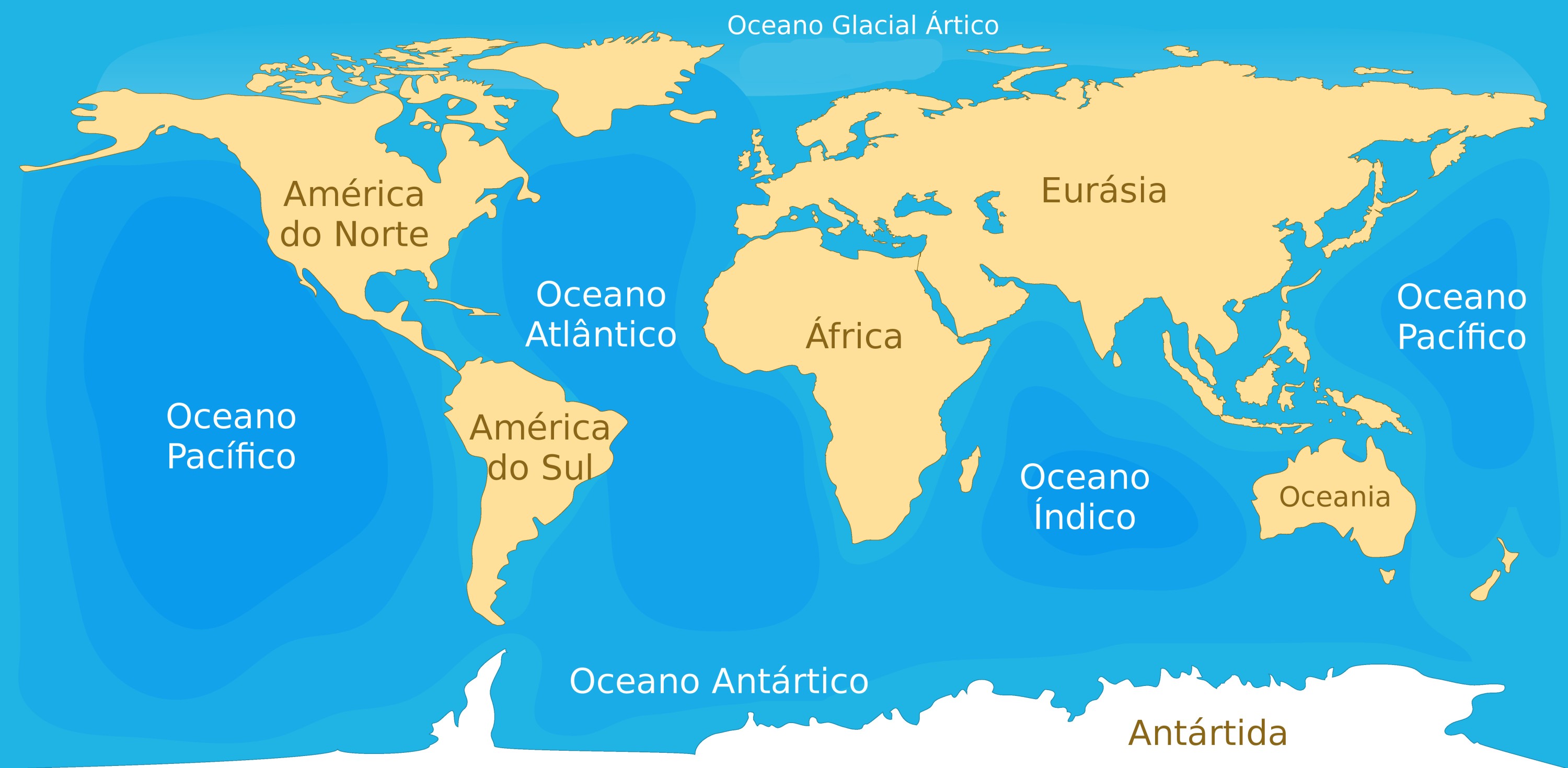 Los Cinco Oceanos Del Mundo En 2021 Mapamundi Politico Mapa Politico ...