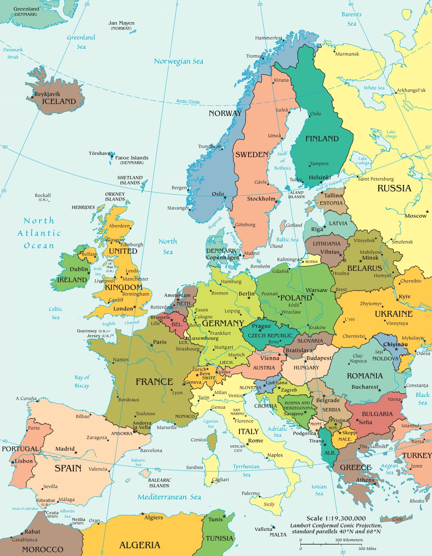 Mapa De Caracteristicas Fisicas Da Europa Geografia F sica De