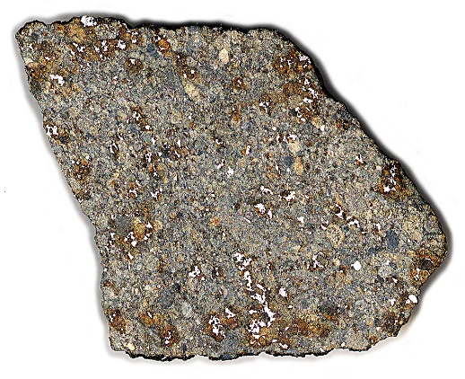 Meteorito rochoso. Créditos: University of Washington