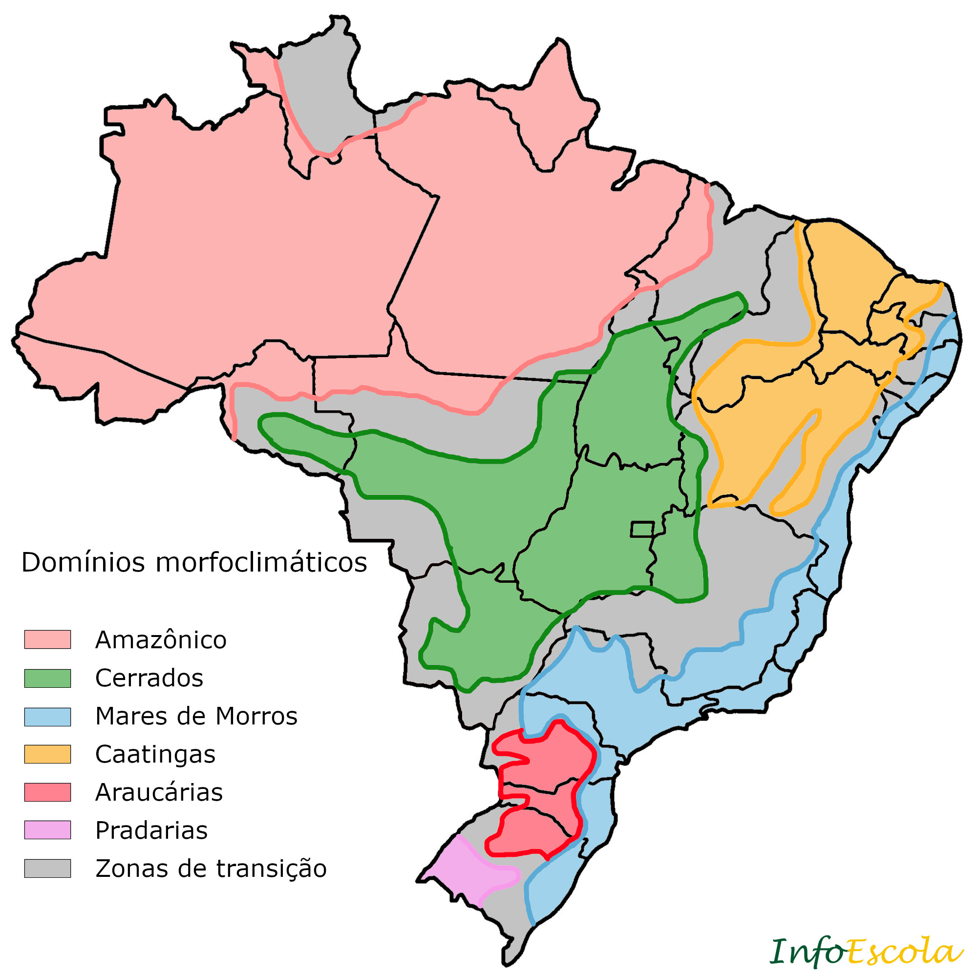 Domínios morfoclimáticos brasileiro worksheet