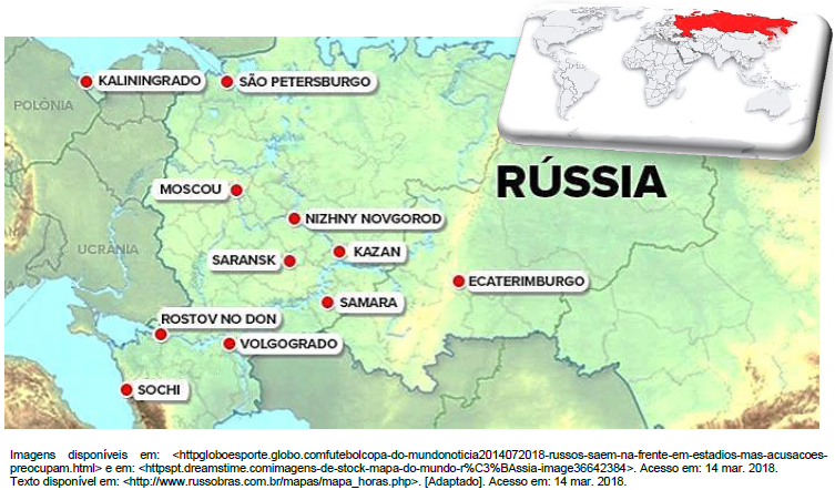 FEDERAÇÃO DA RÚSSIA - FUSOS HORÁRIOS