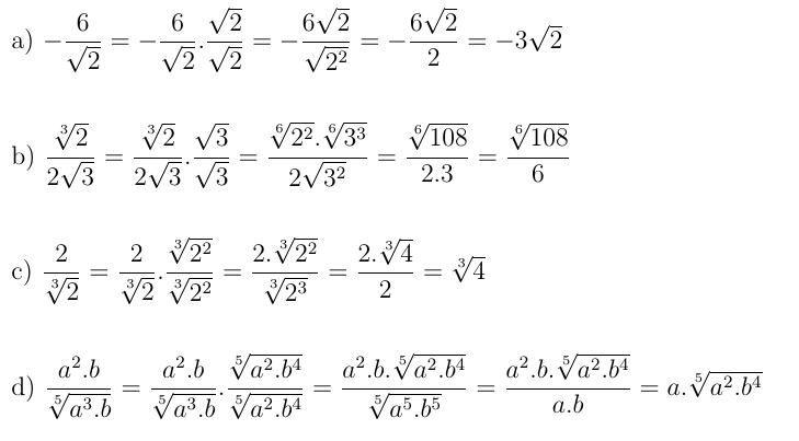 SIMPLIFICAÇÃO DE UM RADICAL 