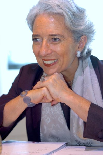 Christine Lagarde em 2008, quando era ministra da Economia da França